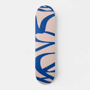 Skate Abstrato Line Blue and Beige