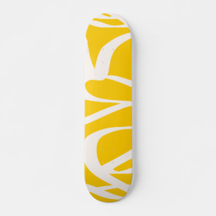 Skate Abstrato Linha Amarelo