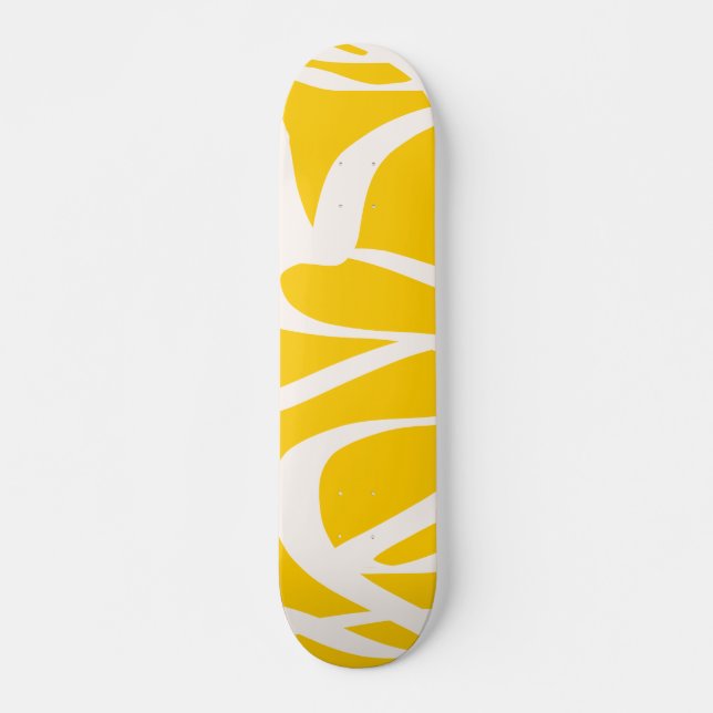 Skate Abstrato Linha Amarelo (Frente)
