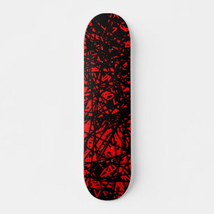 Skate Abstrato Linhas - Vermelho