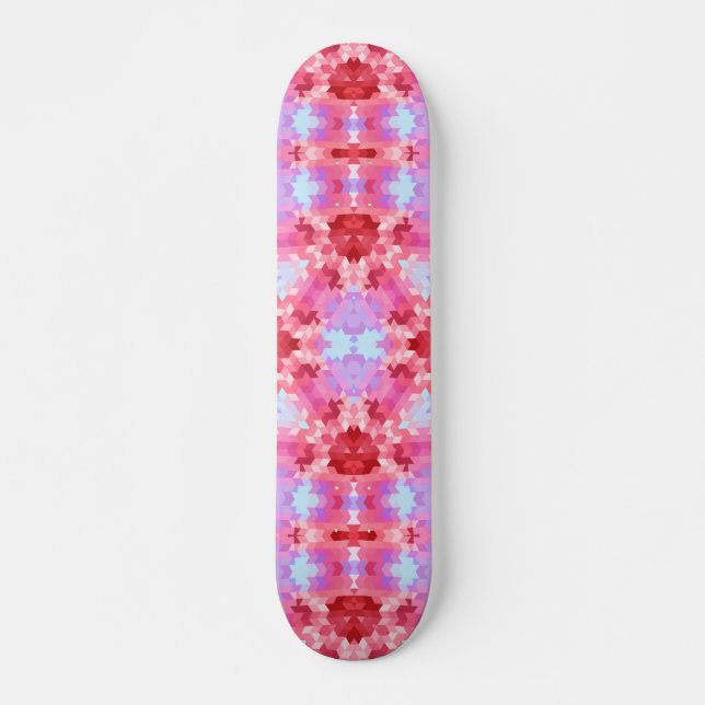 Skate Abstrato mandala kaleidoscope em formas redondas (Frente)