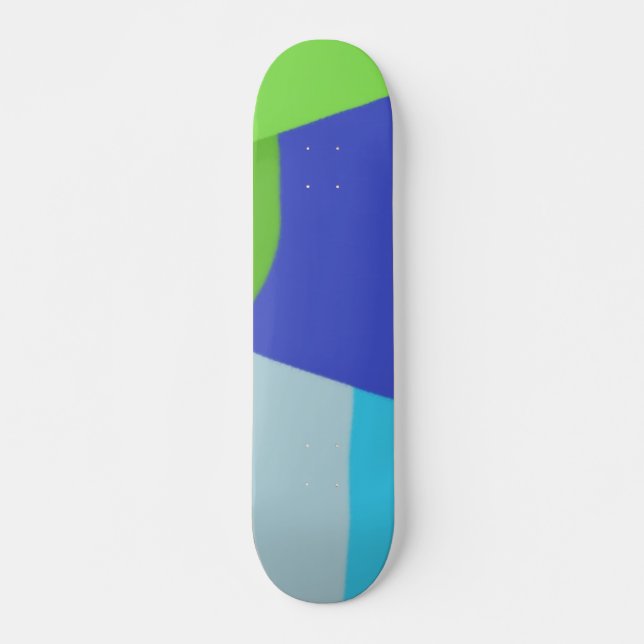 Skate abstrato moderna colorida (Frente)