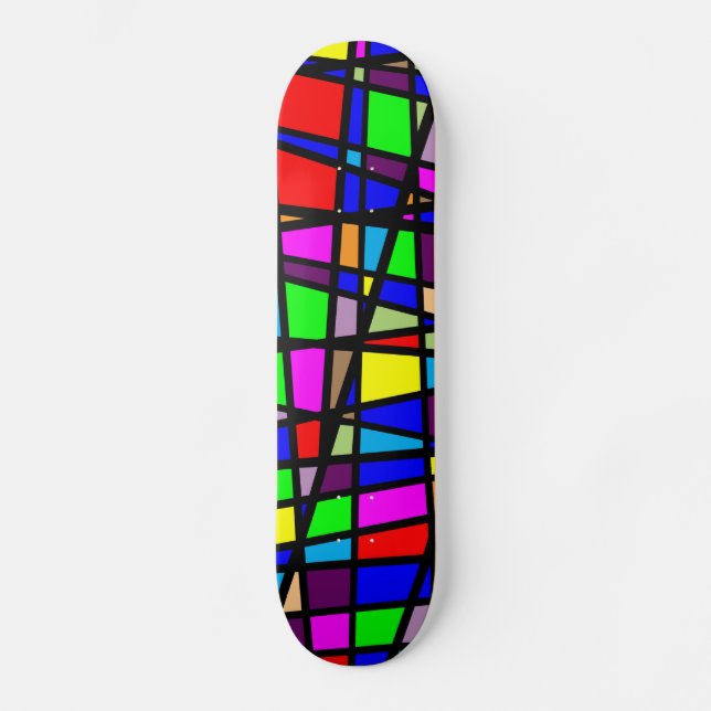 skate abstrato moderno (Frente)