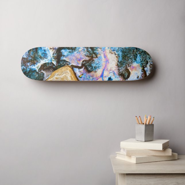 Skate abstrato natureza e água (Arte de parede (Horz))