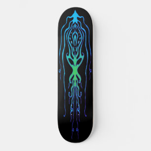 Skate Abstrato Octopus - Design de Tatuagem de Lula Trib