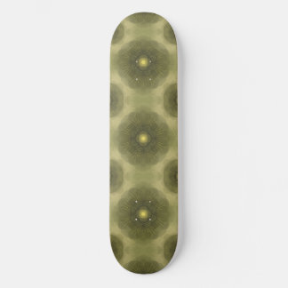 Skate Abstrato Olive Green Flower Padrão Sem Costura