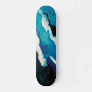 Skate Abstrato Pastel Paint Lagoon Edition