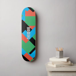 Skate Abstrato personalizado bloqueia o Gamer Teenage Bo