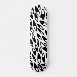 Skate Abstrato Petais - Preto em branco