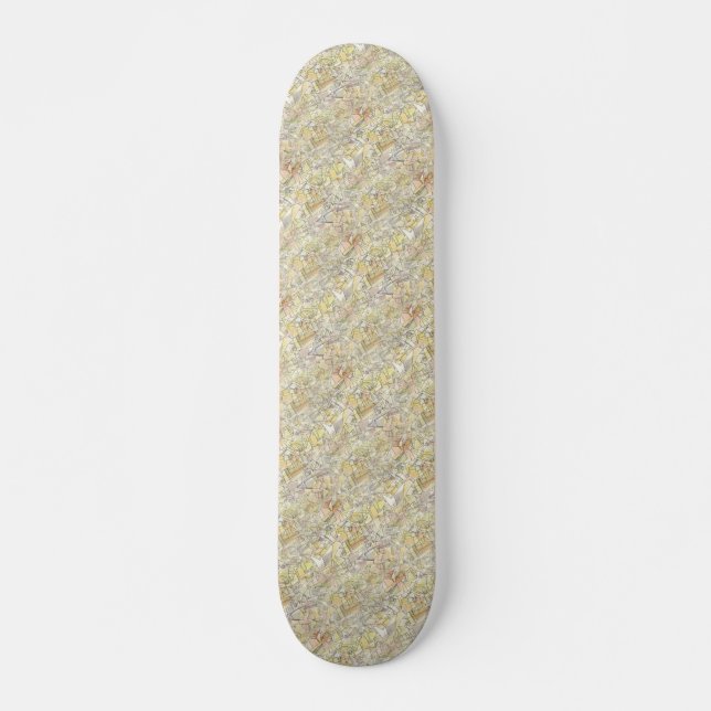 Skate Abstrato quadrados (Frente)