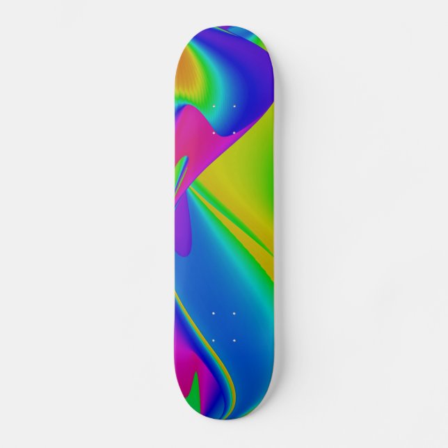 Skate Abstrato Rainbow (Frente)