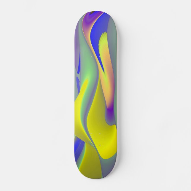 Skate Abstrato Rainbow (Frente)
