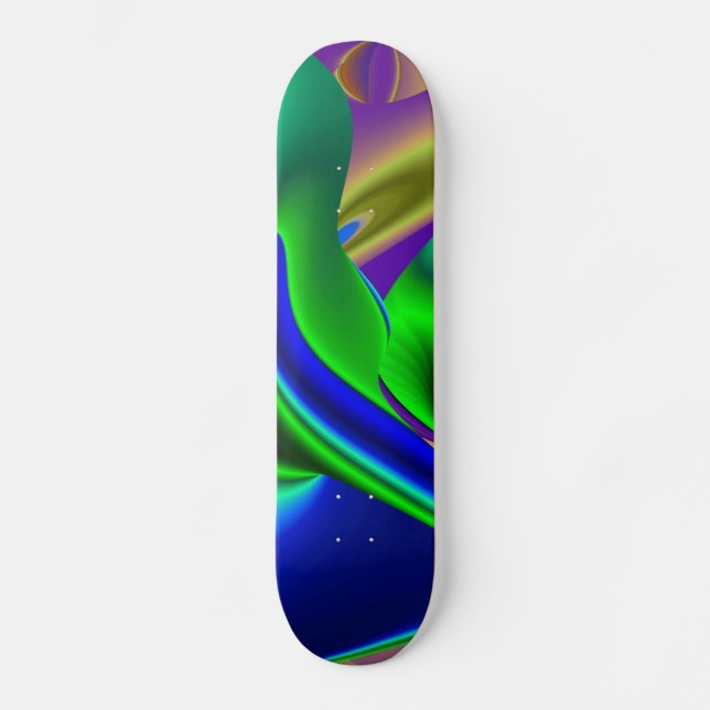 Skate Abstrato Rainbow (Frente)