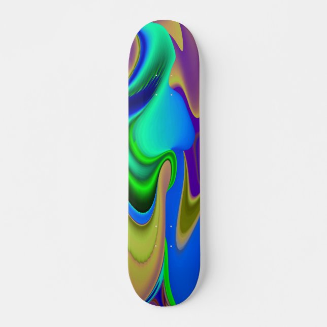 Skate Abstrato Rainbow (Frente)