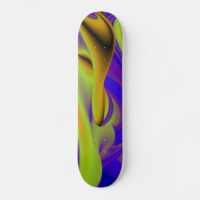 Skate Abstrato Rainbow (Frente)