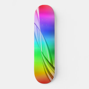 Skate Abstrato Rainbow Colour Design