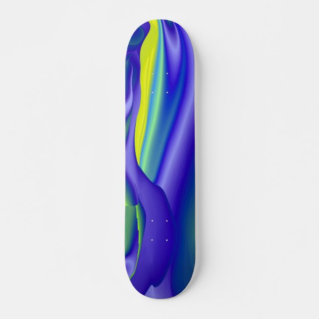 Skate Abstrato regenbogen em gelb lila blau (Frente)