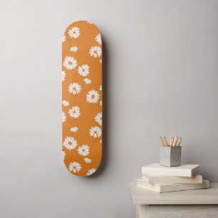 Skate Abstrato Retro Daisy Floral Pattern 70s 80s Hippie
