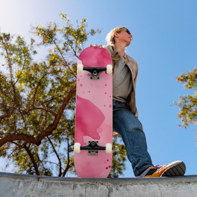 Skate Abstrato Rosa sobre Rosa (Ao ar livre 1)