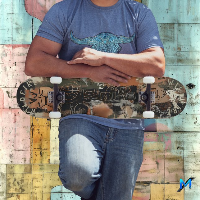 Skate Abstrato russo com linha de Grafite rígida (Criador carregado)