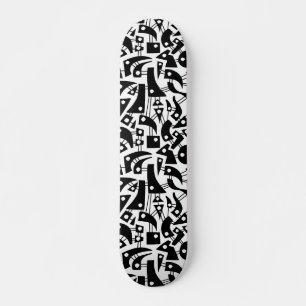 Skate Abstrato Shapes 180318 - Preto em branco