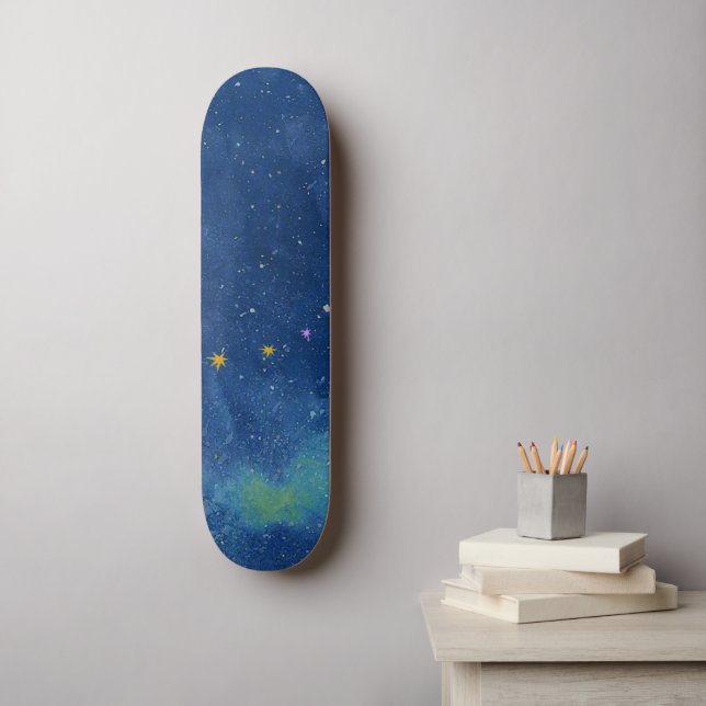 Skate Abstrato starry sky (Arte de parede)