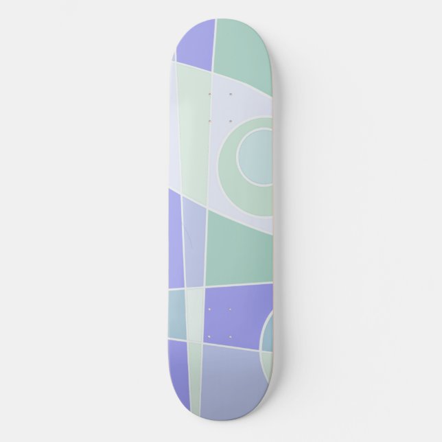 Skate Abstrato Surfing Pastel Purple Green (Frente)