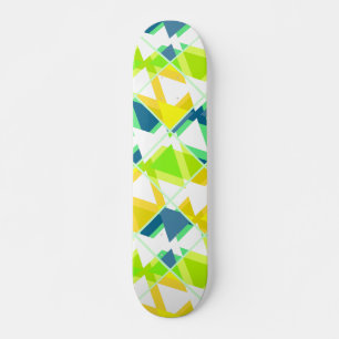 Skate Abstrato verde amarelo