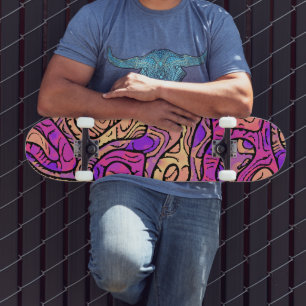 Skate Abstrato vibrante