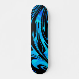Skate Abstrato Wave Aqua Azul