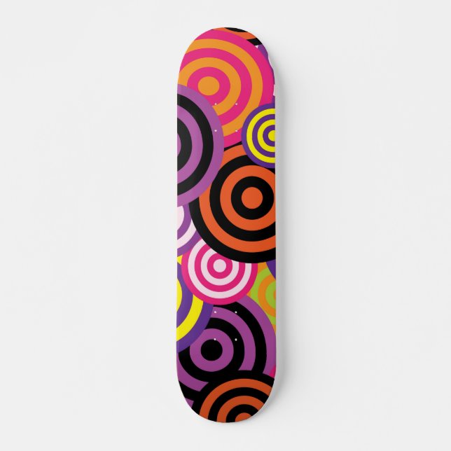 Skate ABTRACT ART COLORFUL1960s SKATEBOARDS (Frente)