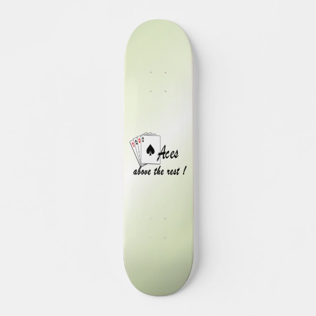 Skate Aces Acima do Verde Restante (Frente)