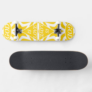 Skate Achempong Deus É Amor Estrela Cibernética Amarela