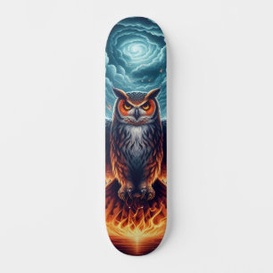 Skate Acima e Abaixo - Wise Owl Art