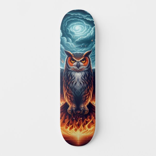 Skate Acima e Abaixo - Wise Owl Art (Frente)