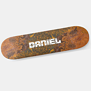 Skate Adicionar Nome ou Iniciais de Placa de Aço enferru