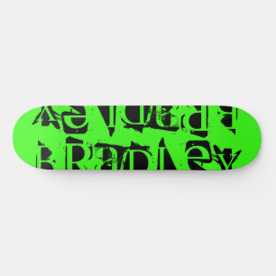 Skate Adicionar seu próprio nome personalizado Neon Gree