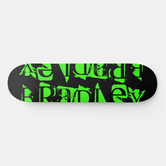 Skate Adicionar Seu Próprio Nome Personalizado Personali (Horz)