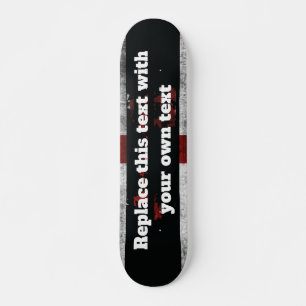 Skate Adicionar texto ao Travesseiro decorativo do sinal