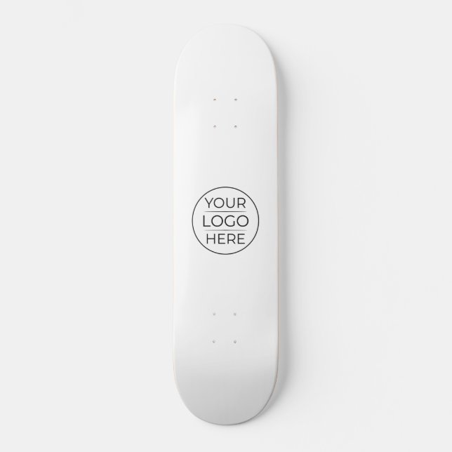 Skate Adicione Seu Logotipo Empresarial Simples (Frente)