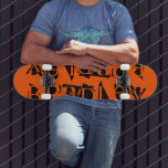Skate Adicione Seu Próprio Nome Personalizado Laranja Pr<br><div class="desc">Adicione seu próprio nome personalizado O skateboard personalizado apresenta seu nome personalizado na tipografia negra moderna em um simples fundo laranja. Personalize editando o texto na caixa de texto fornecida. Dê um presente personalizado, skate personalizado ao seu skate favorito para o Natal, aniversário ou seu melhor amigo. Elaborado por ©Evco...</div>