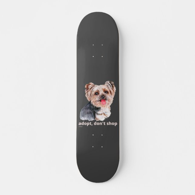 Skate ADOPT, NÃO COMPRE (Yorkshire Terrier) cachorro bon (Frente)