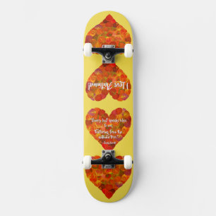 Skate Adoro o outono - Vermelho Aspen Leaf Heart 1, Bron