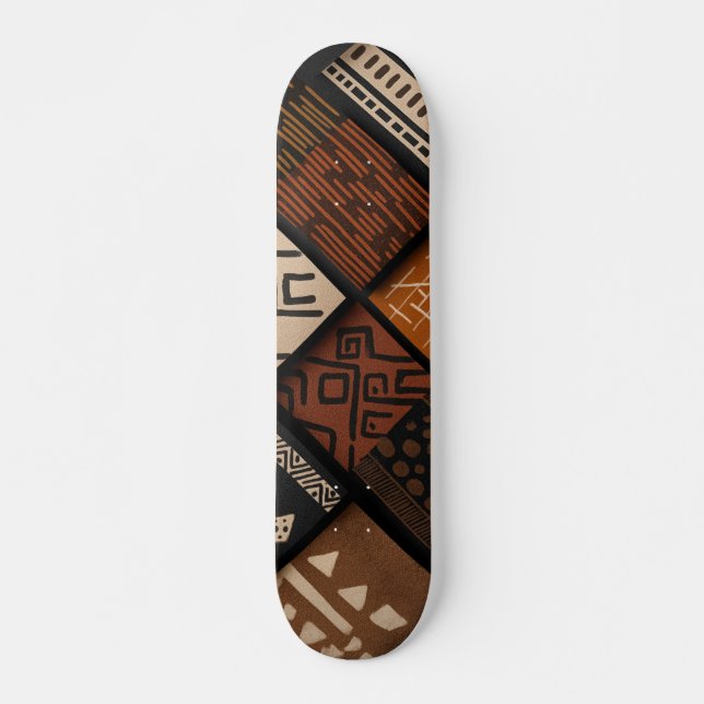 Skate African culture designs on diagonal shapes (Frente)