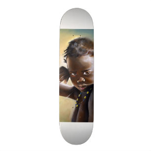 Skate africano do verão da criança