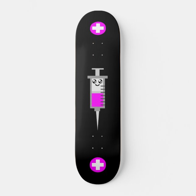 Skate Agulha de Seringa Kawaii Rave Hipo (Frente)
