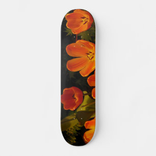 Skate alaranjado das tulipas