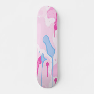Skate Algodão Doce Drip Estética Pintura Arte Design