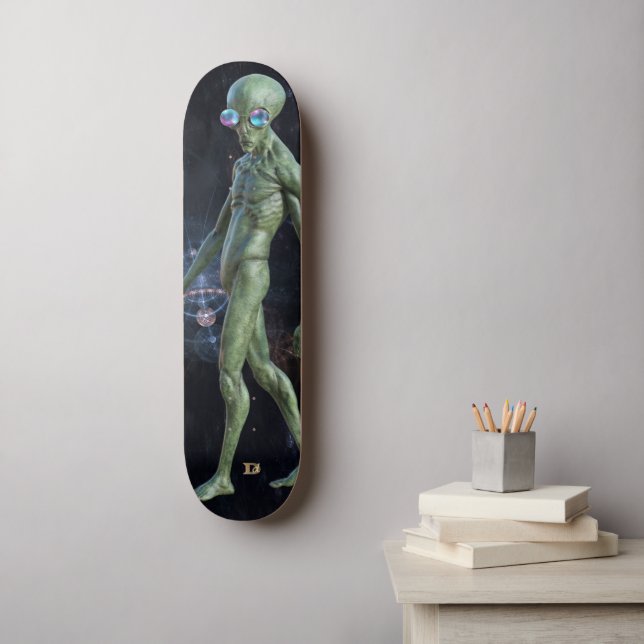 Skate Alienígena Nos Óculos Solares Dd Marca (Arte de parede)