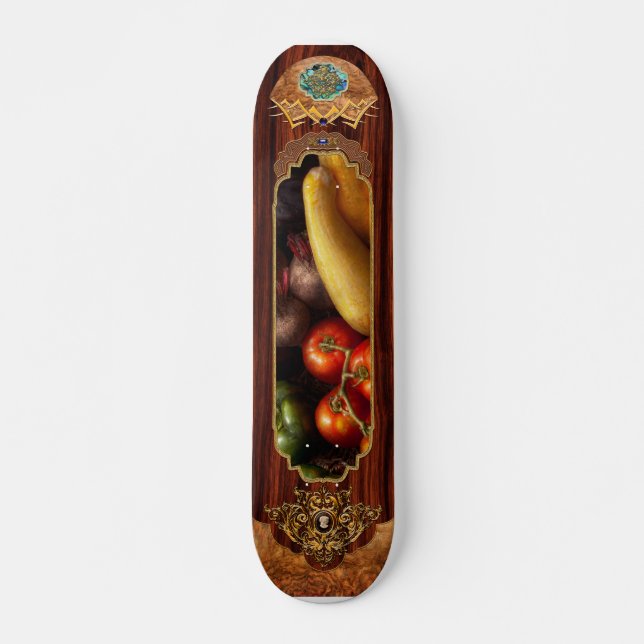 Skate Alimentos - Pimentões, Tomates, Abobrinhas e Nabo (Frente)